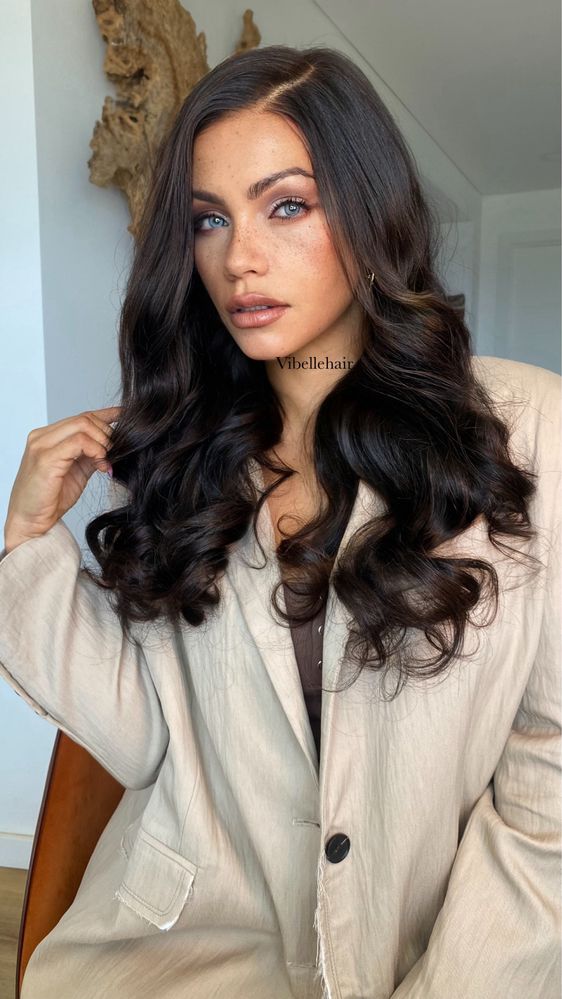 Lace Front Wig Castanho Natural – 100% Cabelo Humano