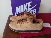 (r. 44 - us10) Nike SB Dunk Low Wheat BQ6817,-204 Skóra naturalna
