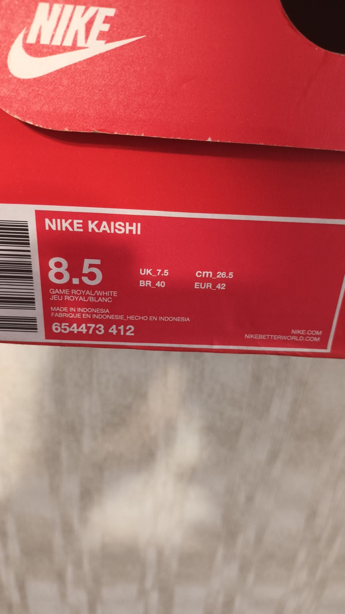 Сині кросівки Nike Kaishi оригінал EUR42  26.5 cm