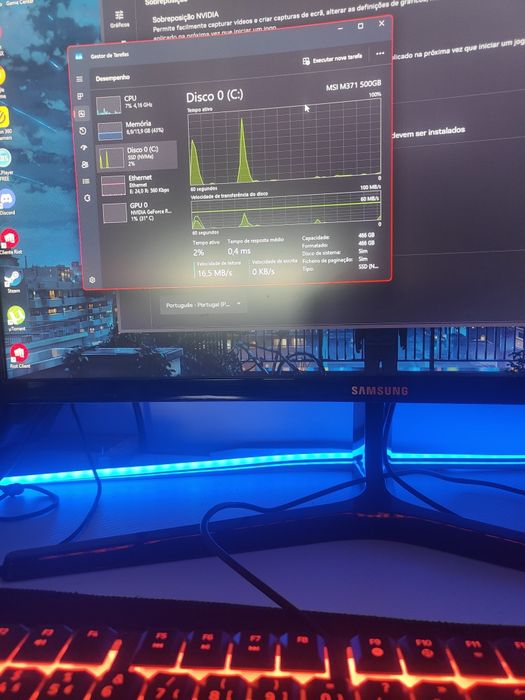 Vendo ou Troco PC Gaming com monitor, teclado e rato