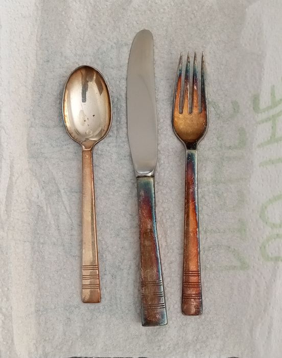 Talher de prata para criança