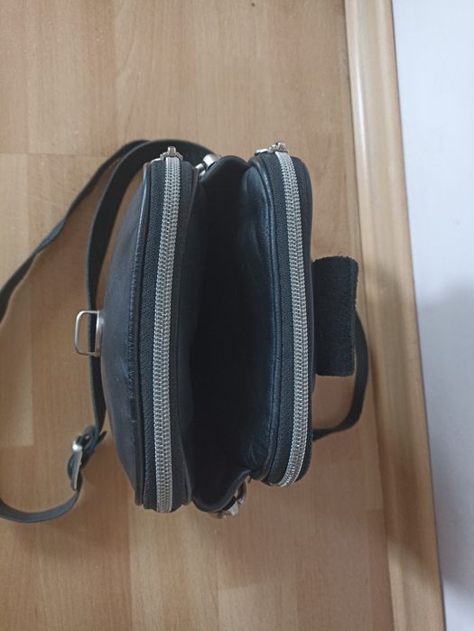 Męska skórzana saszetka na ramię