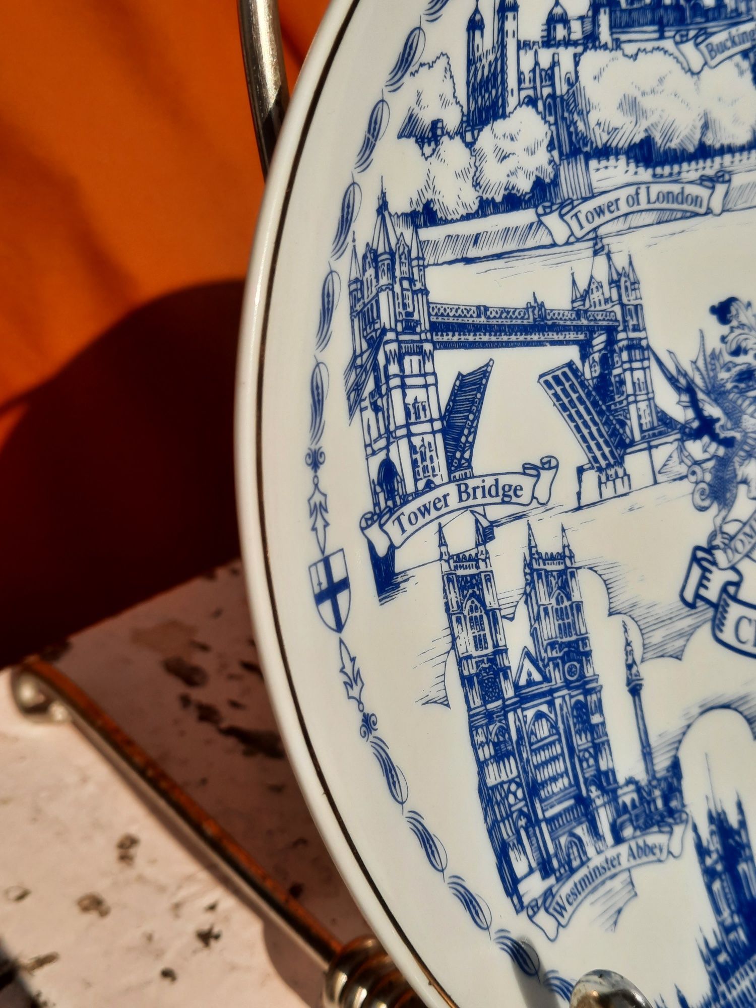 Talerz londyn anglia porcelana