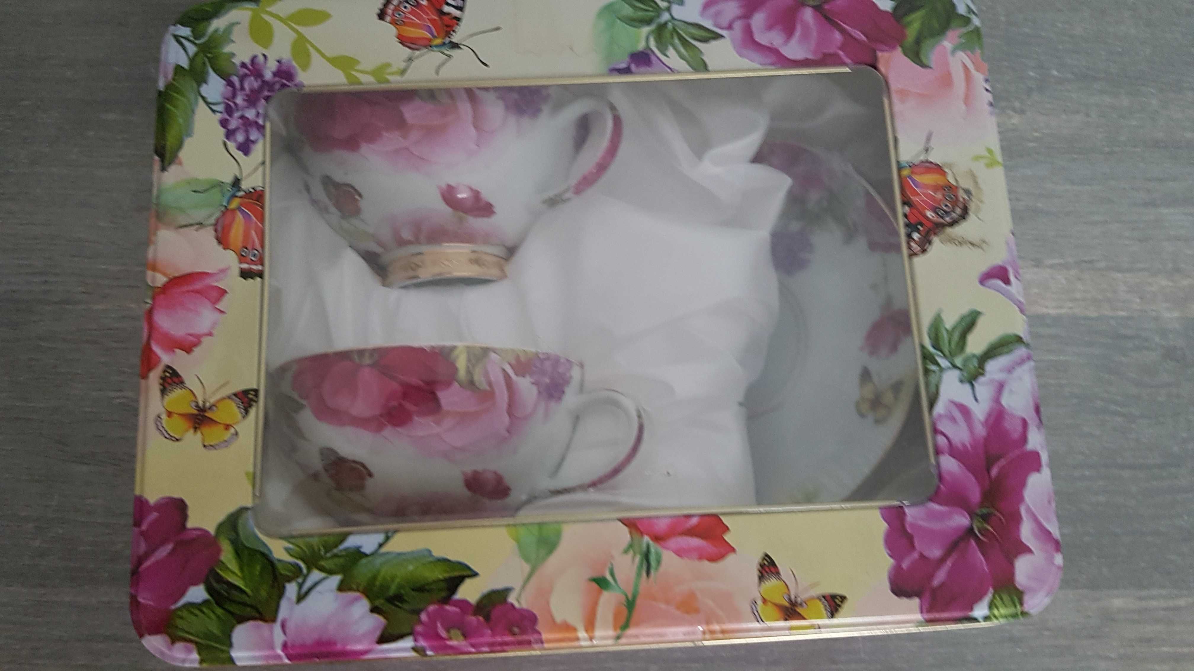 Komplet kawowy Romantic firmy Veroni, 2 szt., w puszce.