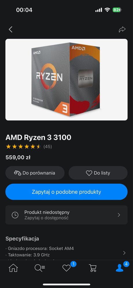 Procesor AMD Ryzen 3 3100