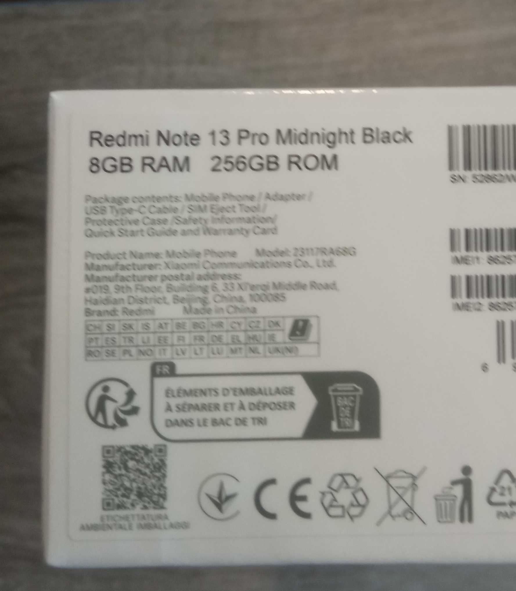 Xiaomi Redmi Note 13 Pro 8/256G NOWY Bydgoszcz bez simlocka