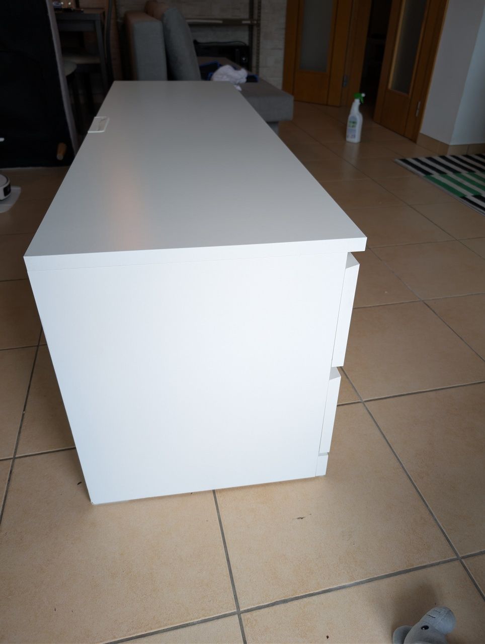 Móvel TV, branco, 160x48 cm