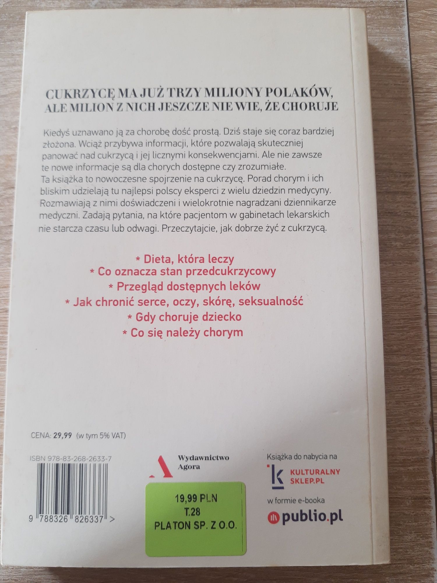 Jak dobrze żyć z cukrzyca książka