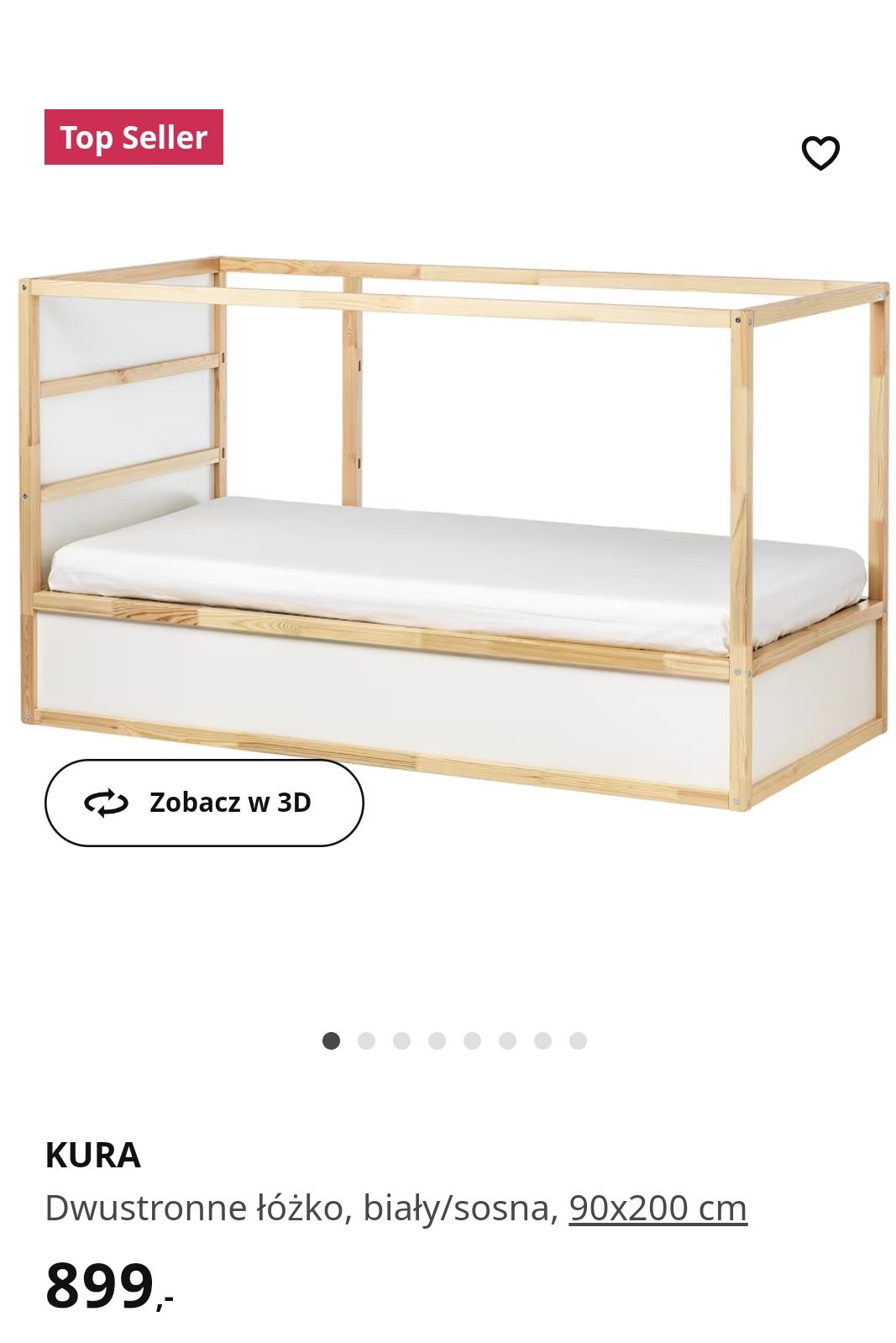 IKEA Łóżko KURA 90x200