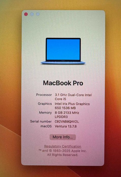 Macbook Pro 2017 13" Grey
