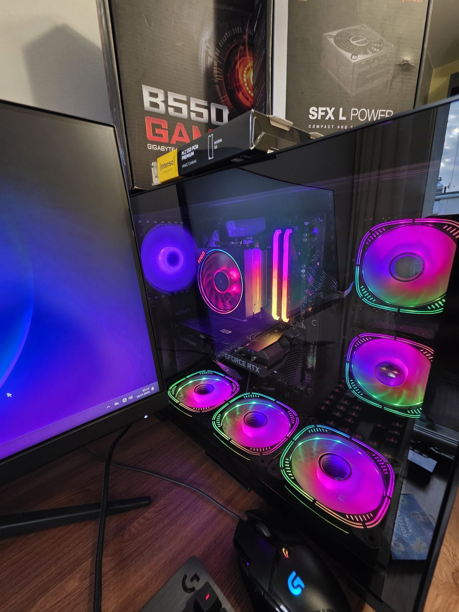 Jak NOWY zestaw do gier,RTX 3060 12gb,180hz,Ryzen 5 5600X,DDR4 32gb