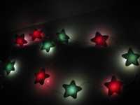 nowe dekoracyjne lampki LED gwiazdki łańcuch świetlny gwiazdy