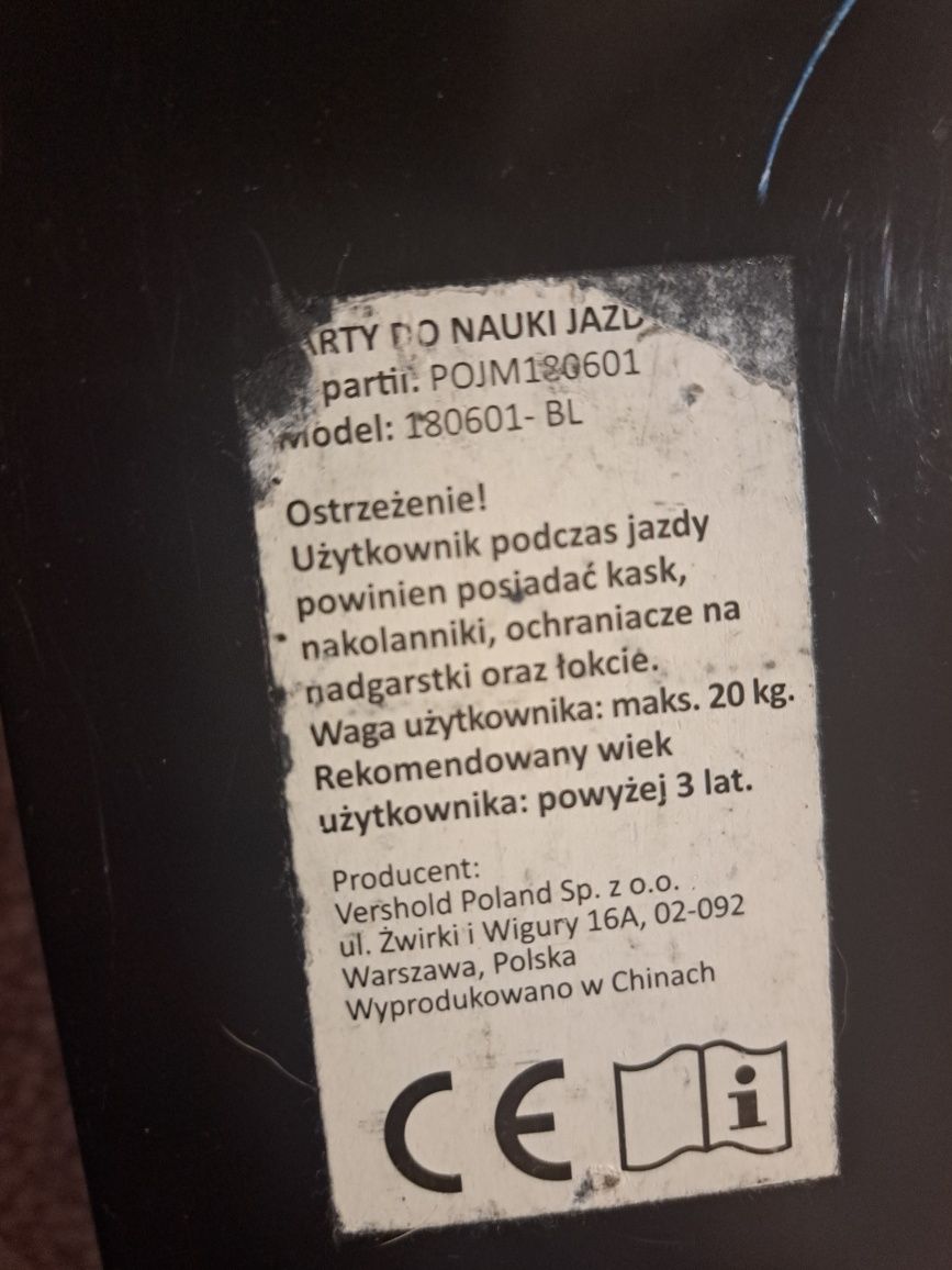 Narty 70cm dla dzieci + kije + wiązania na BUTA NARTKI DO NAUKI JAZDY