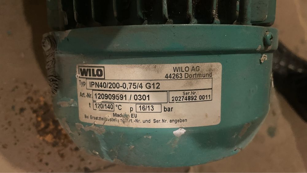Продам насосы Wilo для ЦО ( б/у ) робочие