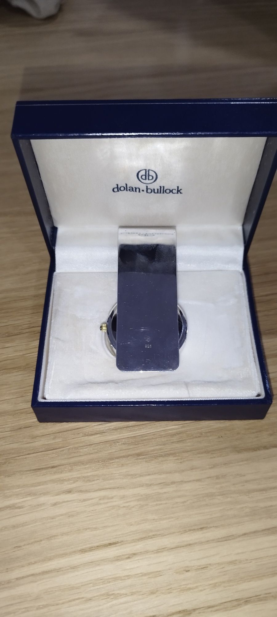 Money Clip Dolan Bullock em Prata 925 com Relógio Integrado (Raro)