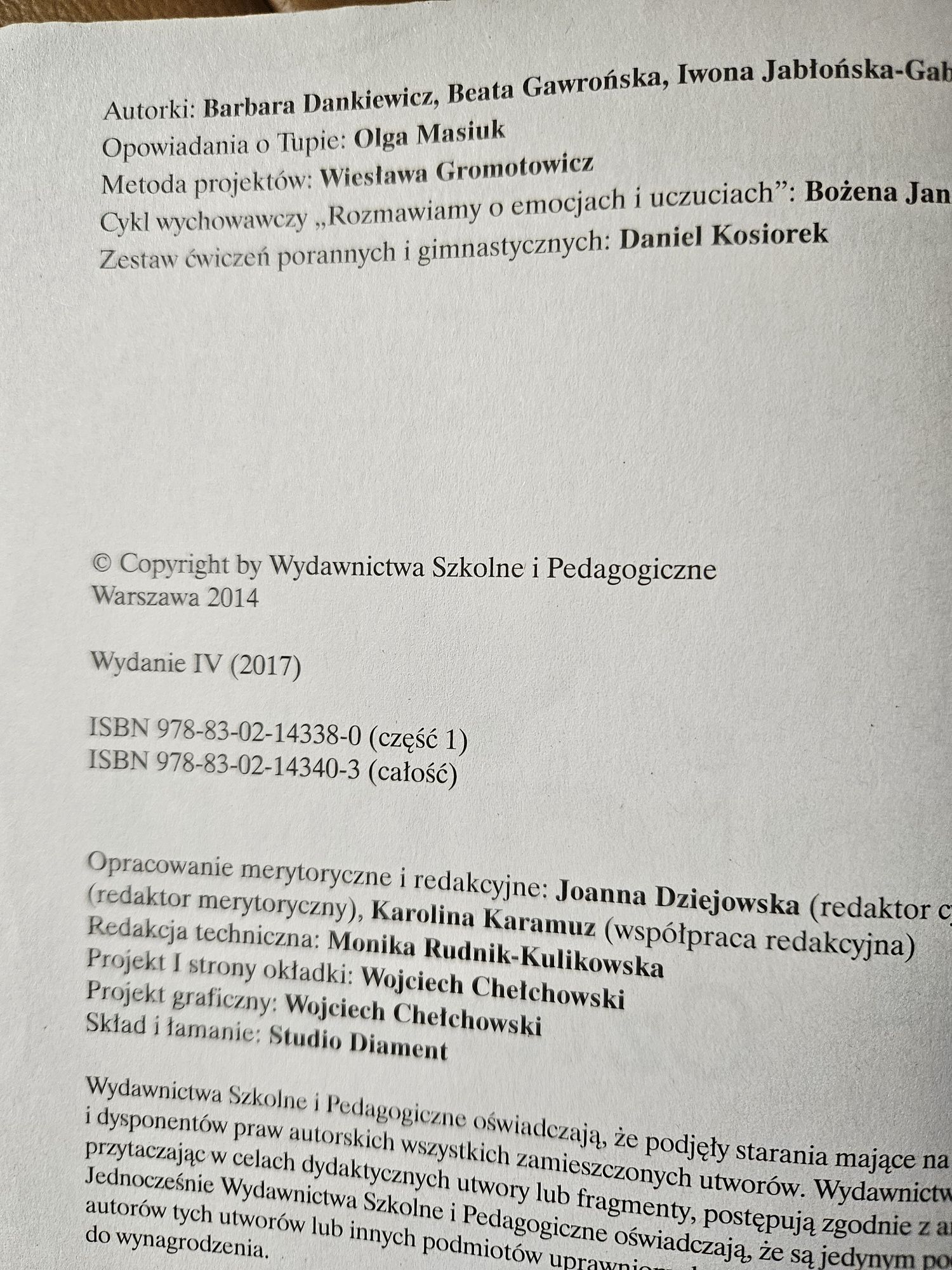Tropiciele czterolatek. Przewodnik metodyczny 1