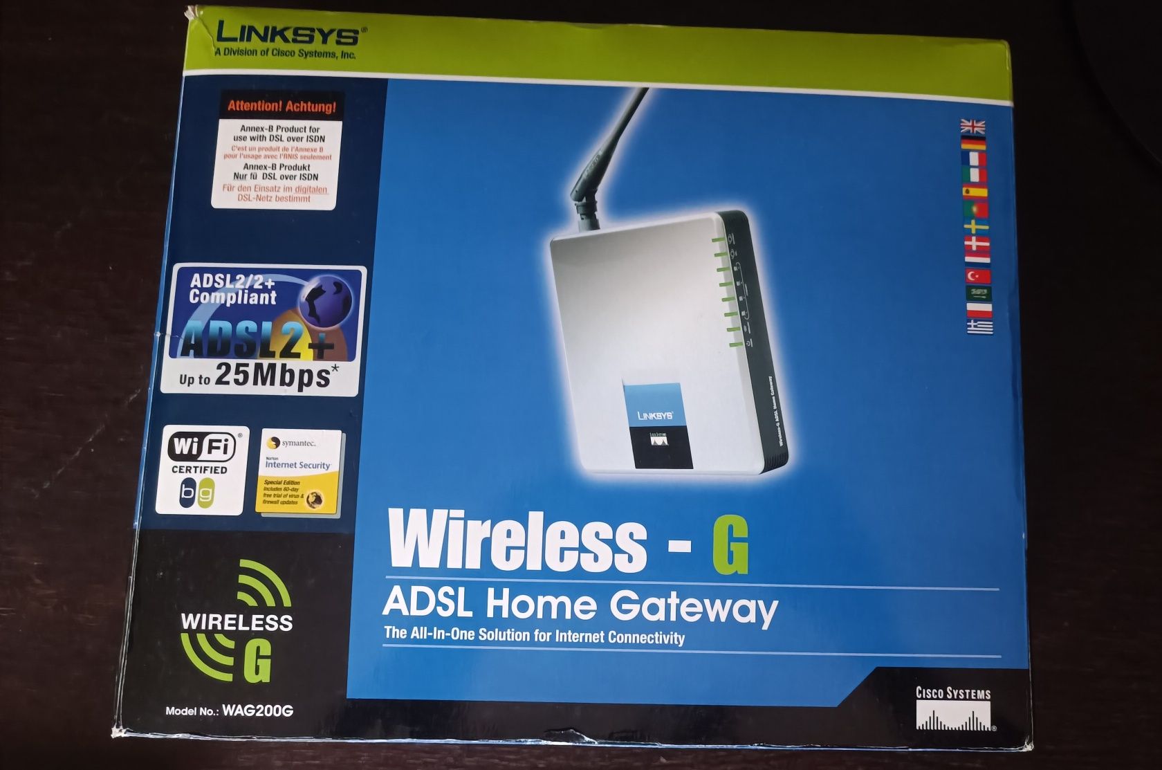 Wireless G -adsl home gateway linksys