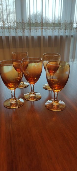 Kieliszki do wina PRL 5 sztuk