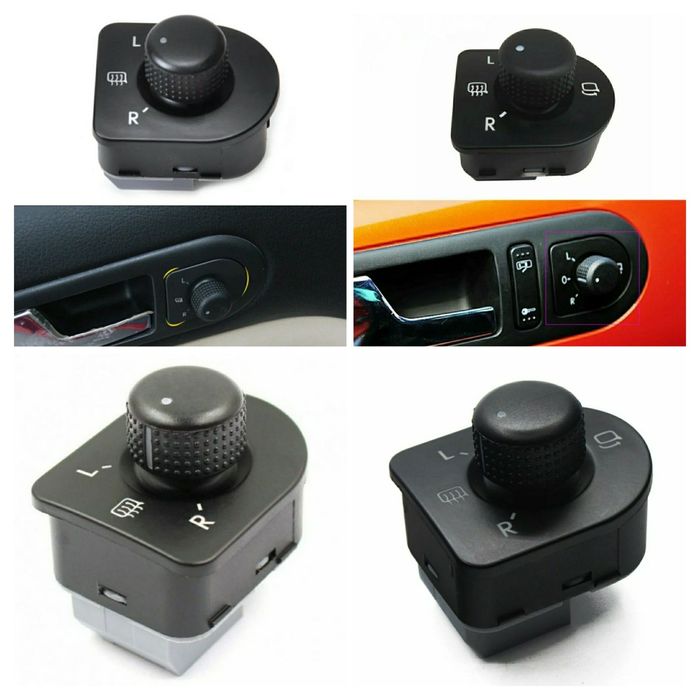 Botão comando espelhos VW Golf Passat Skoda Beetle Seat Audi Polo
