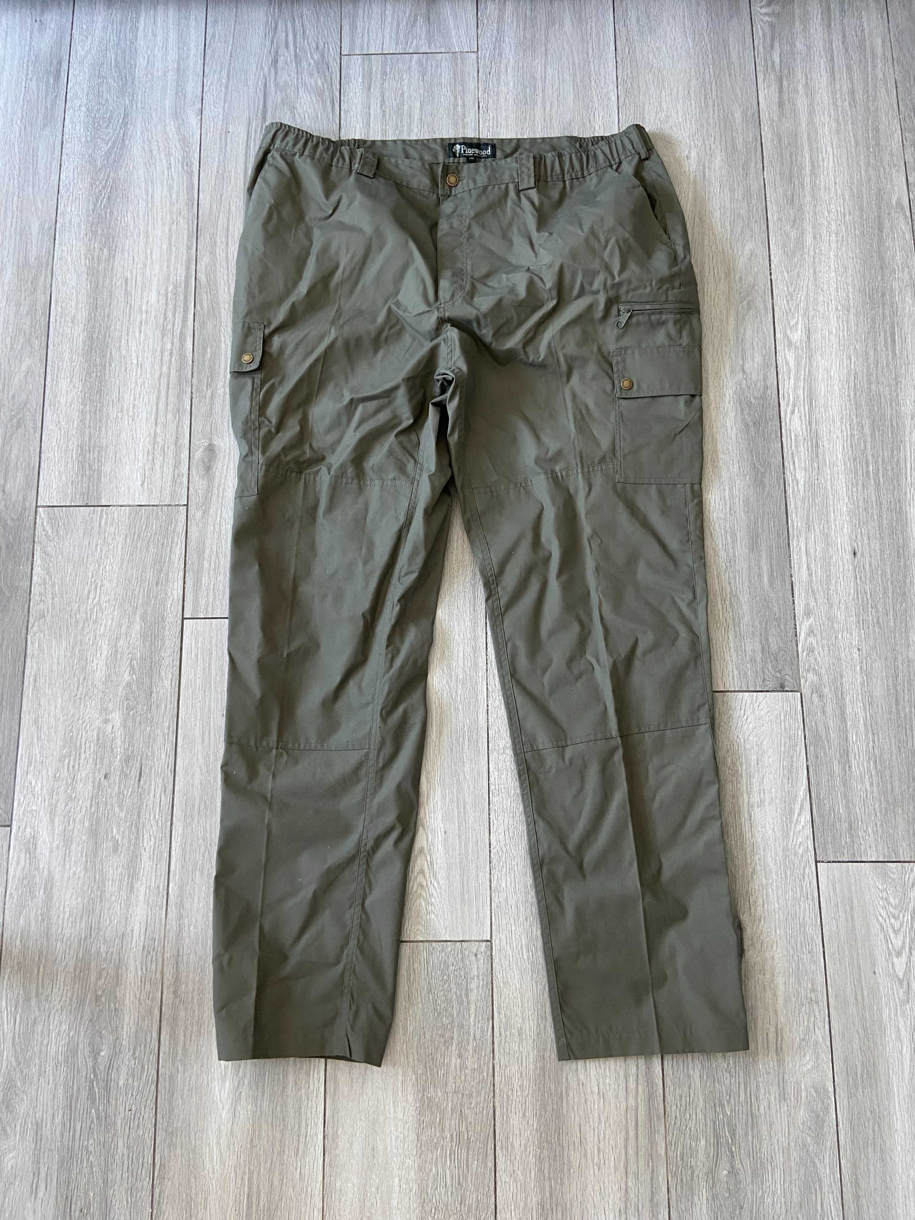Spodnie męskie leśne do lasu terenowe zielone khaki Pinewood r. XXL