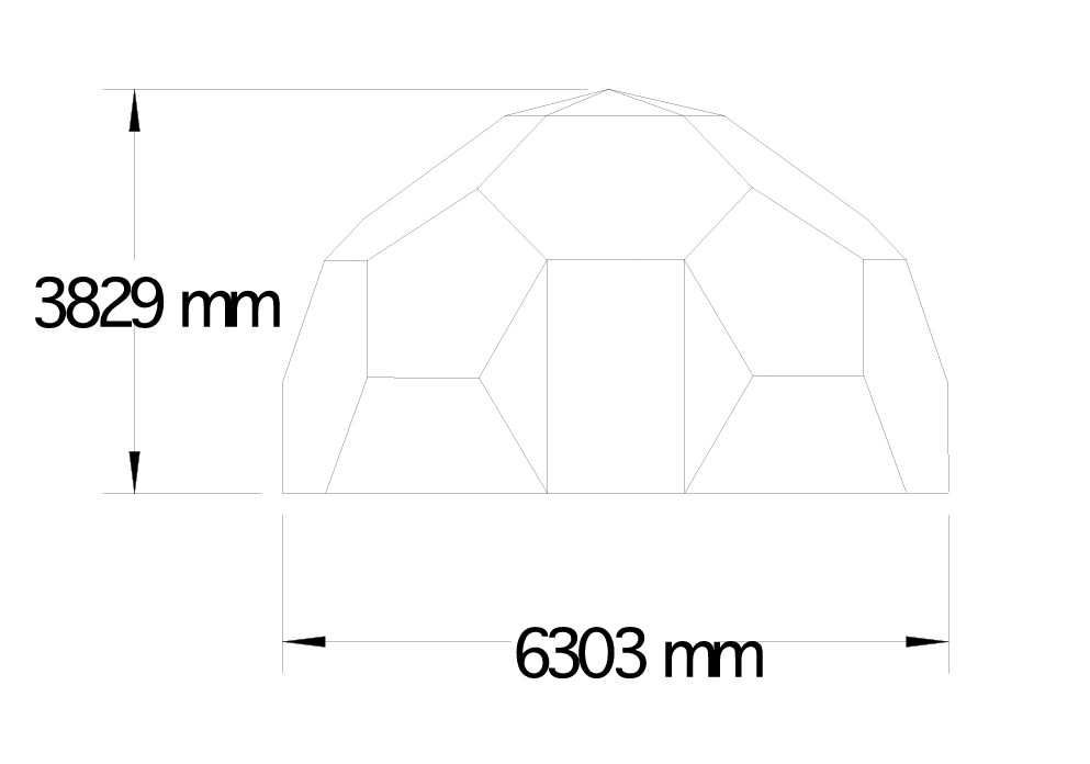 Kopuła Geodezyjna średnica 6.3m