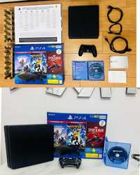 Ps4 Slim [1TB] + Comando + Jogos ( FIFA23, Fortnite e Roblox )