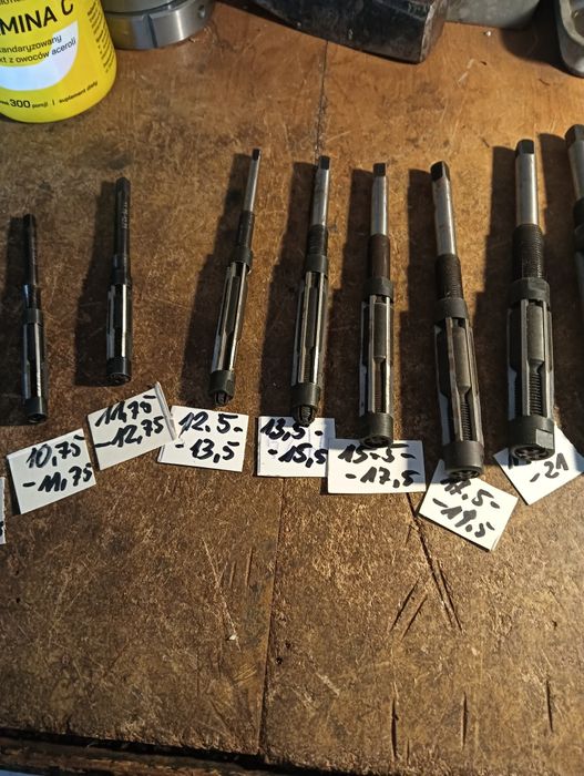 Rozwiertaki ręczne i nastawne 6 do 67 mm i inne