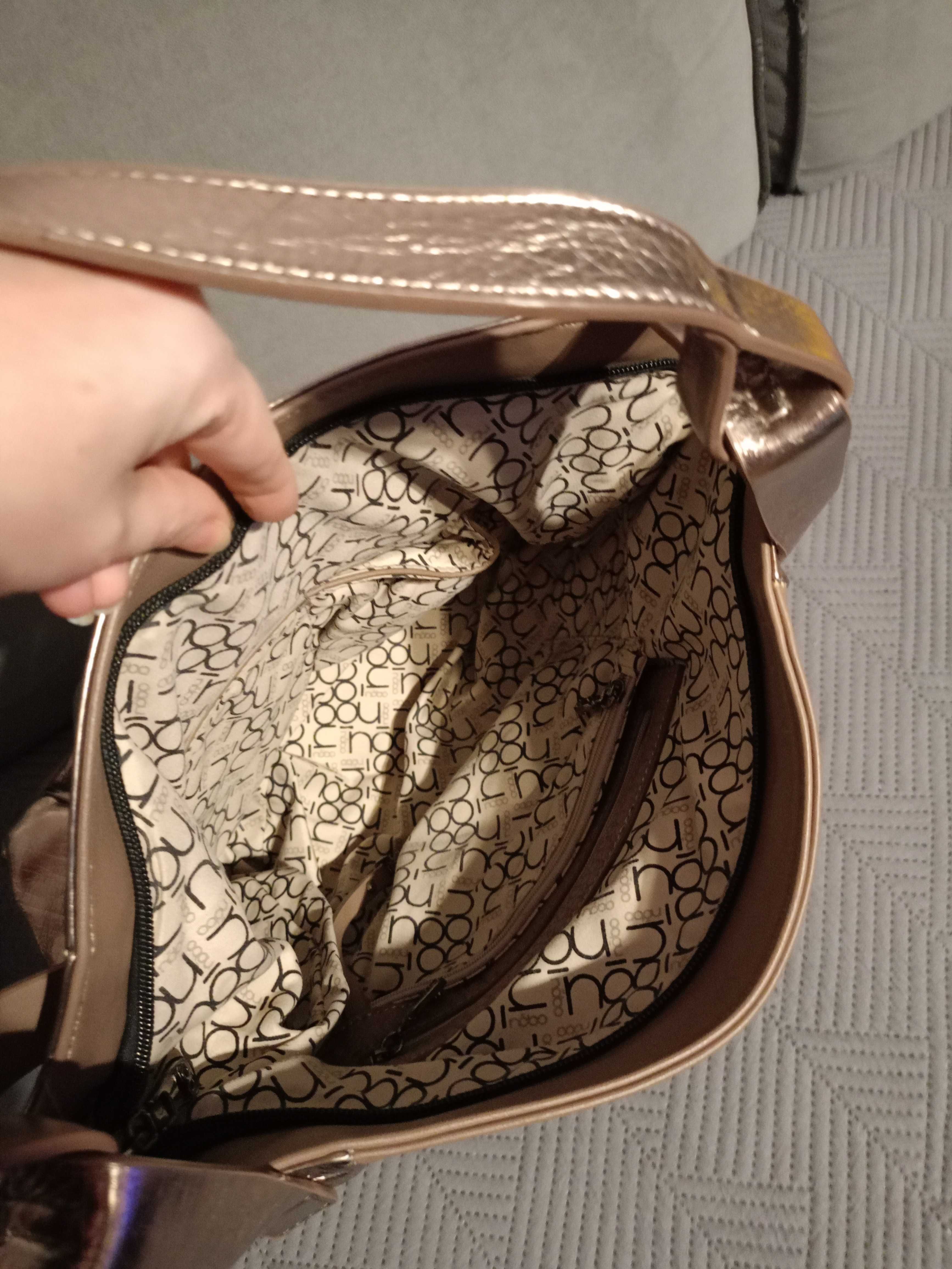 torba NOBO torebka złota monnari jak nowa shopper