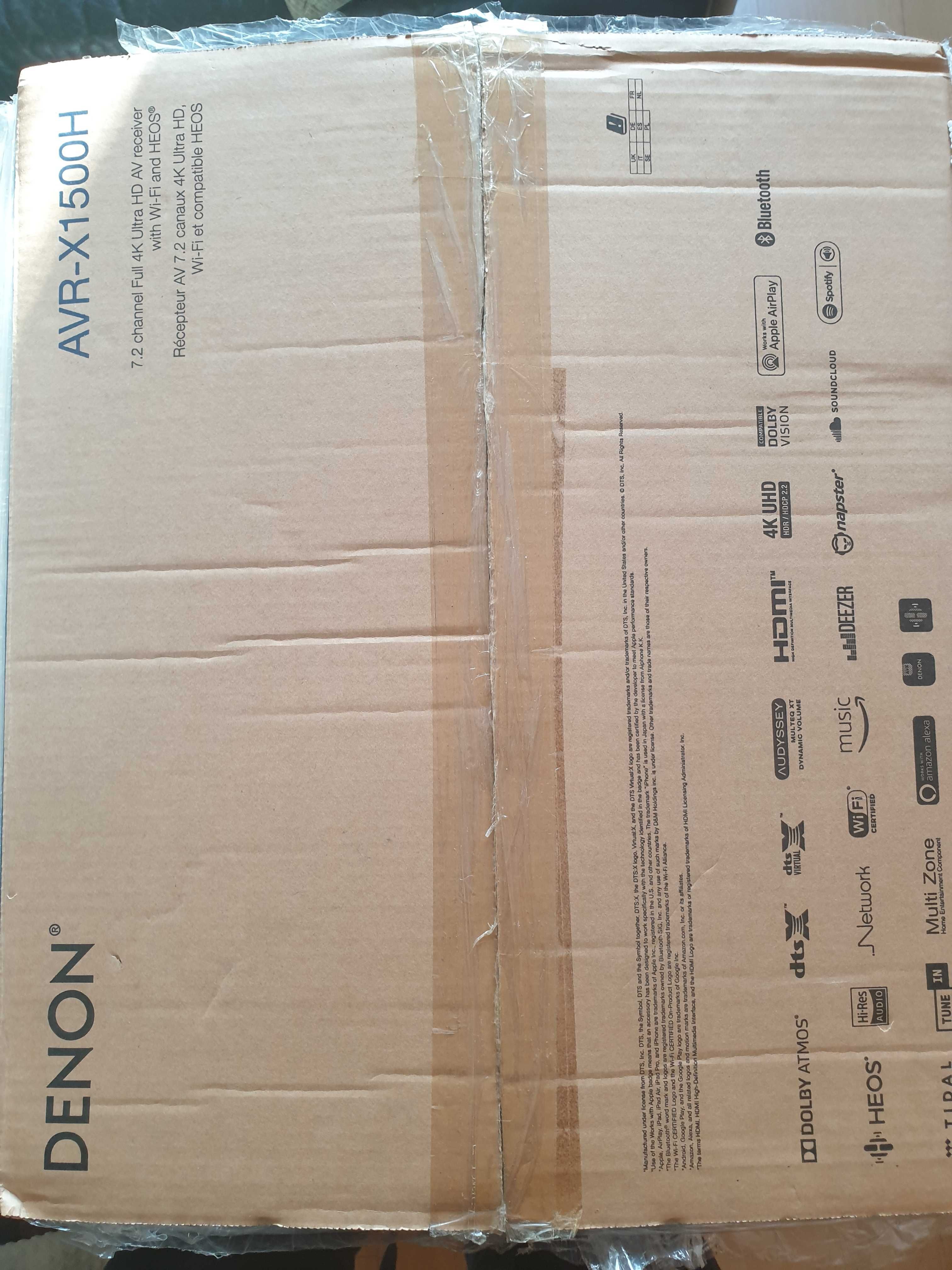 Amplituner Denon AVR-X1500H ,4K, Wi-Fi, BT, Heos, 7x120W