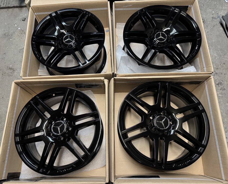 Alufelgi Mercedes AMG 5x112 7,5J ET47 8,5J ET58 17 PIANO BLACK WYSYLKA