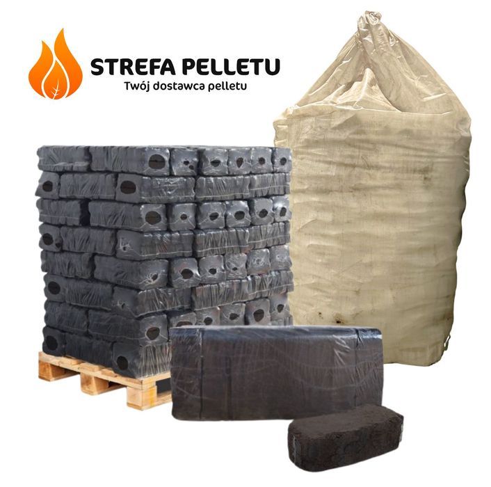 Brykiet torfowy, paczkowany - paleta lub big bag, transport winda