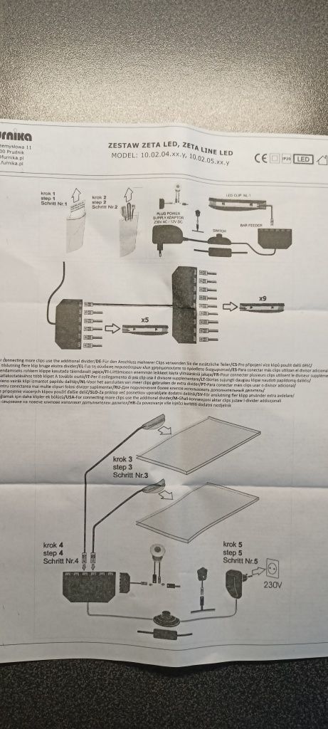 Zestaw lamp LED firmy Furnika
