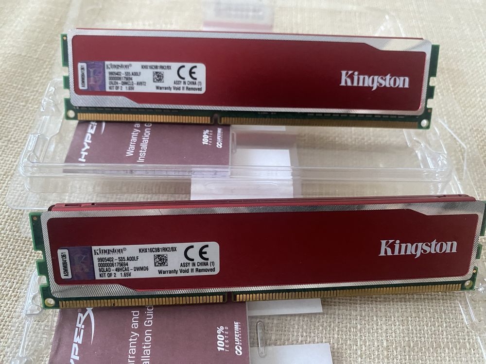 Memória RAM Kingston 2x4GB 8GB DDR3 1600 Mhz