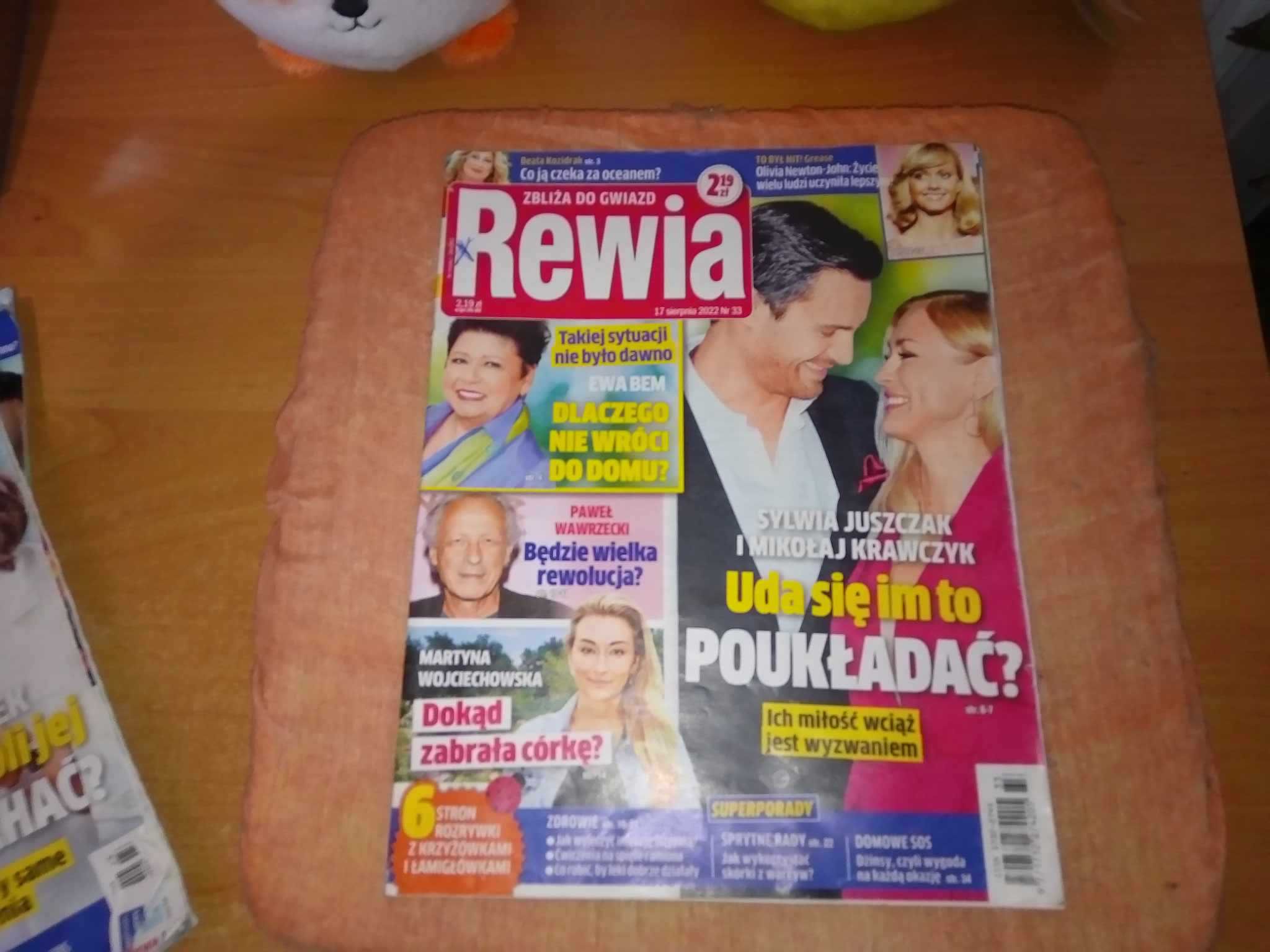 Tygodnik Rewia zbliża do gwiazd nr 33 sierpień 2022 gazeta