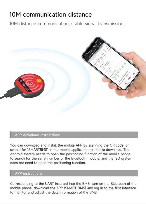 wi-fi bluetooth module for daly bms