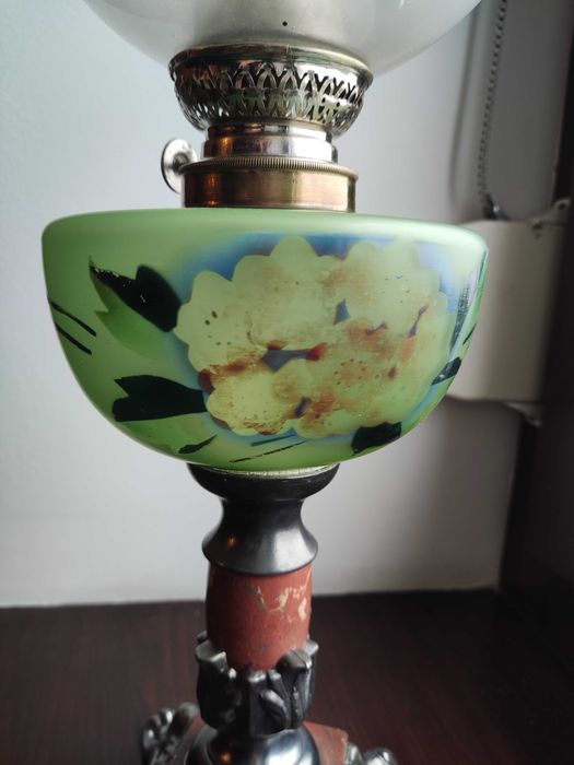 Stara francuska lampa naftowa XIX w nr 43