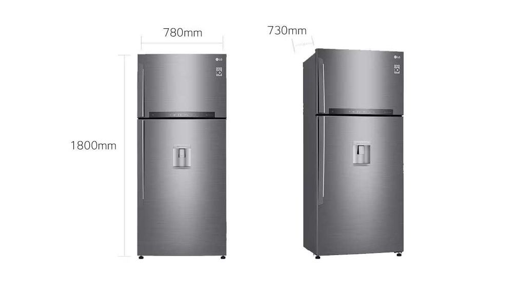 Frigorífico LG GTF744PZPZD INOX - Com dispensador de água