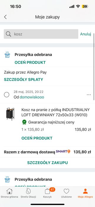 Kosz na pranie - stan bardzo dobry