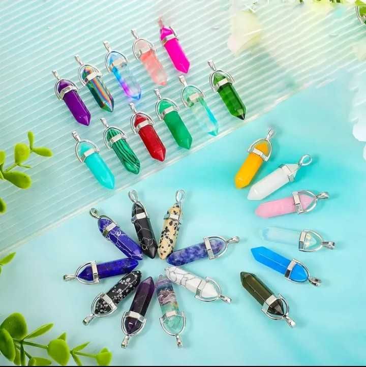 Conjunto 10 cristais de várias cores , pedras  para artesanato
