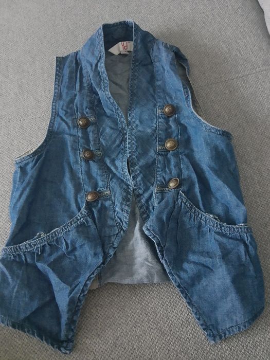 Kamizelka jeansowa roz 128