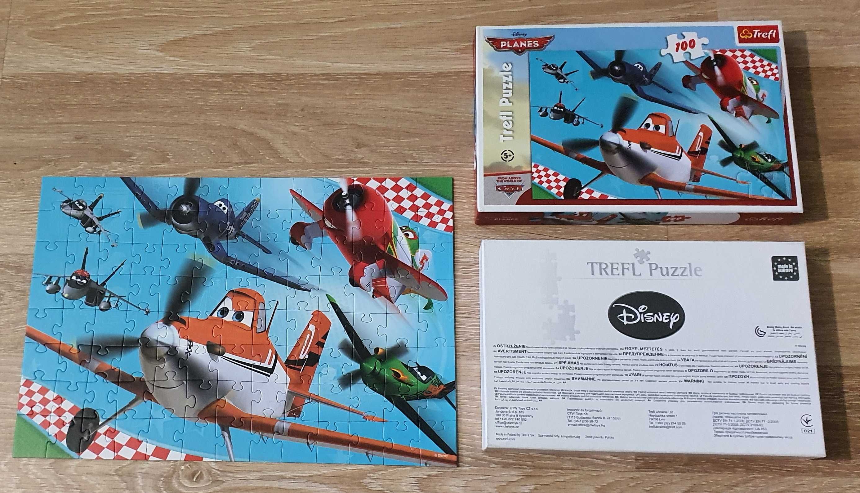 Dwa Komplety Puzzli: Spider-Man i Planes Disney - firmy Trefl