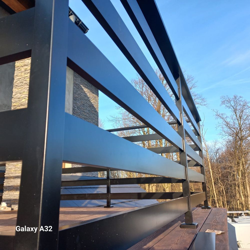 Balustrada balustrady aluminiowe malowane proszkawo barierki barierka