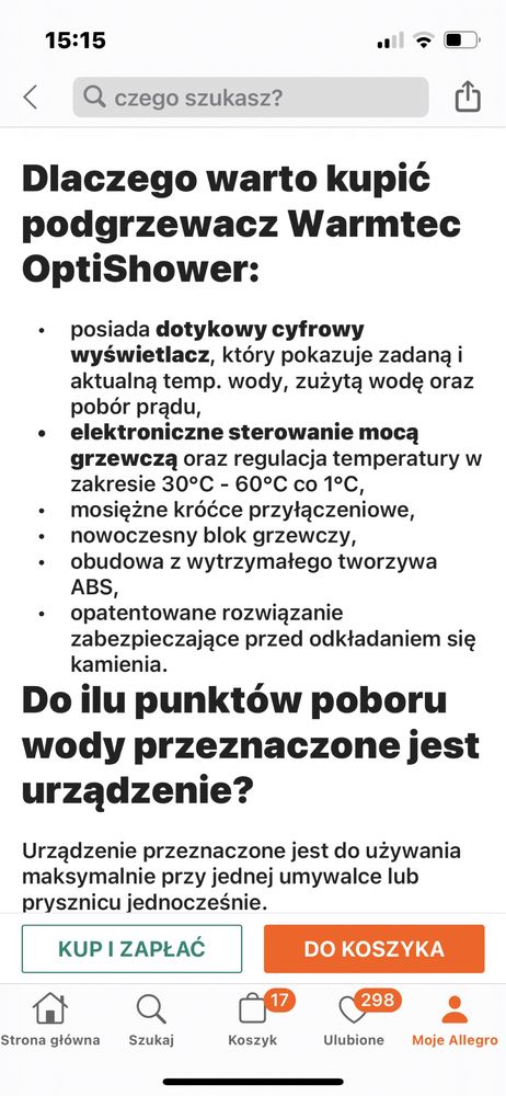 Nowy podrzewacz do wody