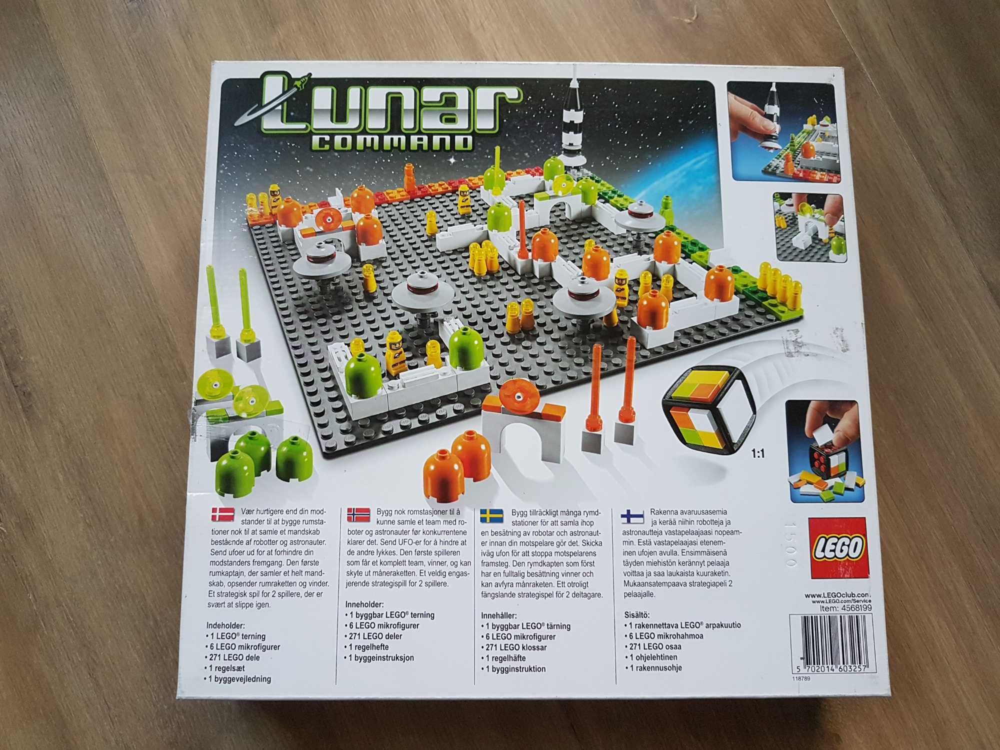 LEGO Lunar Command 3842 Gra strategiczna wiek 7+ Ufo Astronauci Roboty