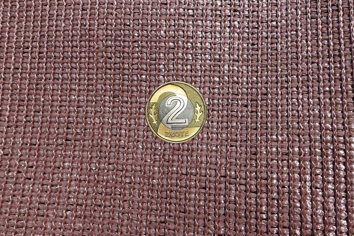 Brązowa Siatka cieniująca osłona płot Ombretex 1,5x50m 200g hurtownia