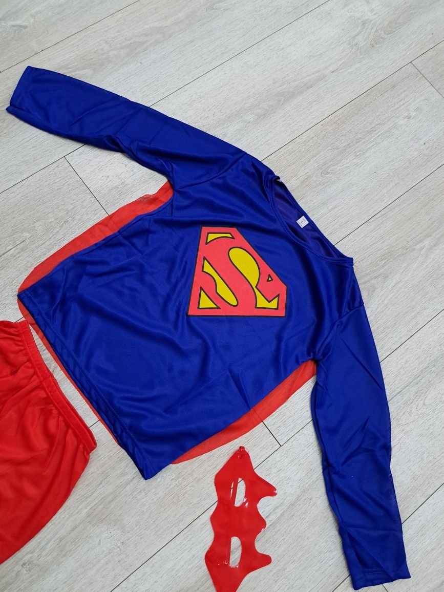 Super Man przebranie 7-8lat, L