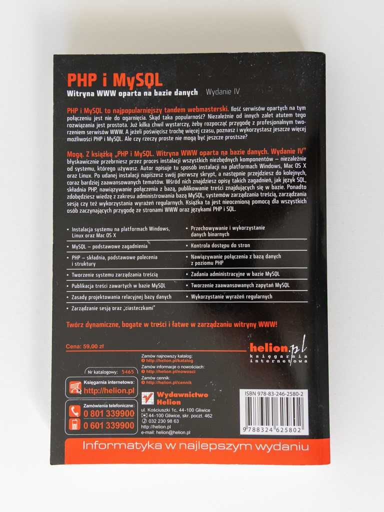 PHP i MySQL. Witryna WWW oparta na bazie danych. Wydanie IV