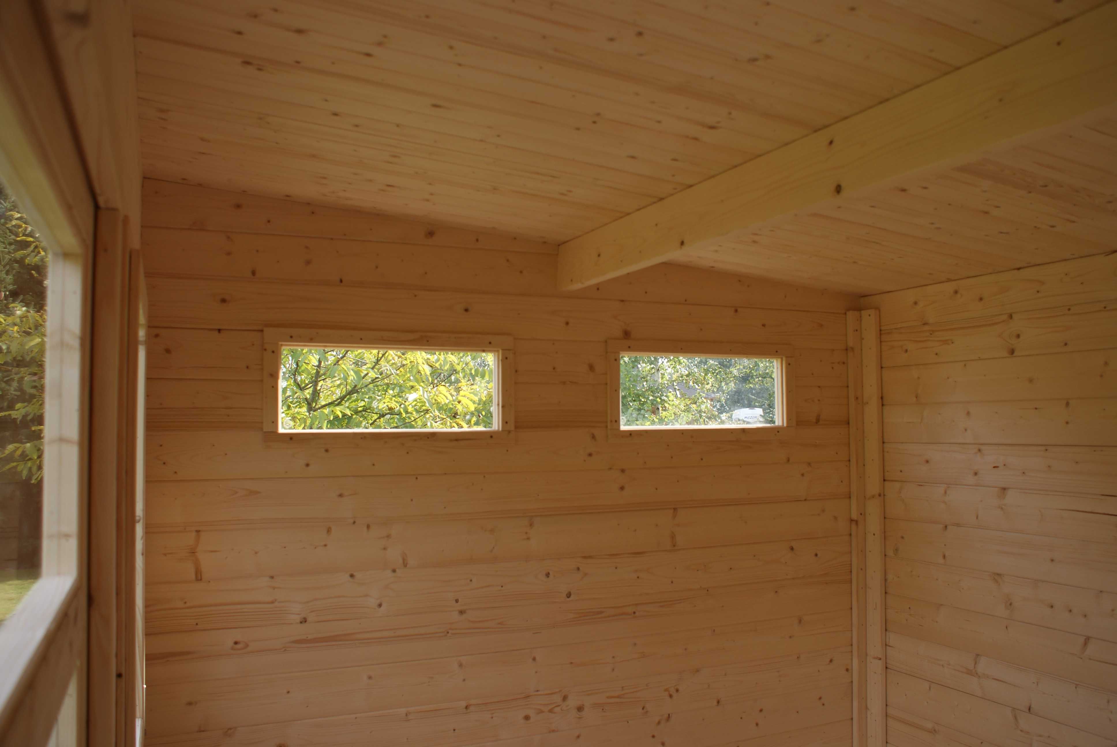 OD RĘKI Domek ogrodowy nowoczesny 28 2,6x3,5 świerk 2,5x3,5 podłoga