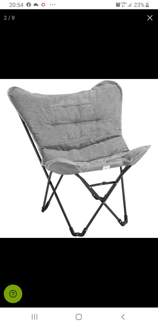 Składana krzesło ogrodowe fotel na camping