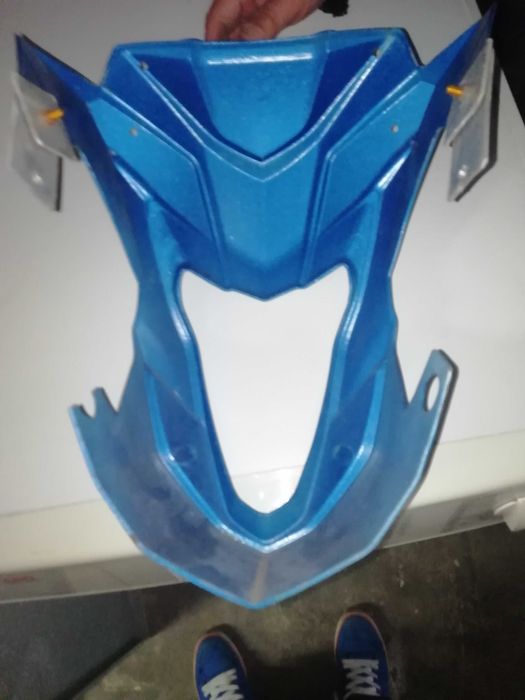 Peças farol da frente negat azul